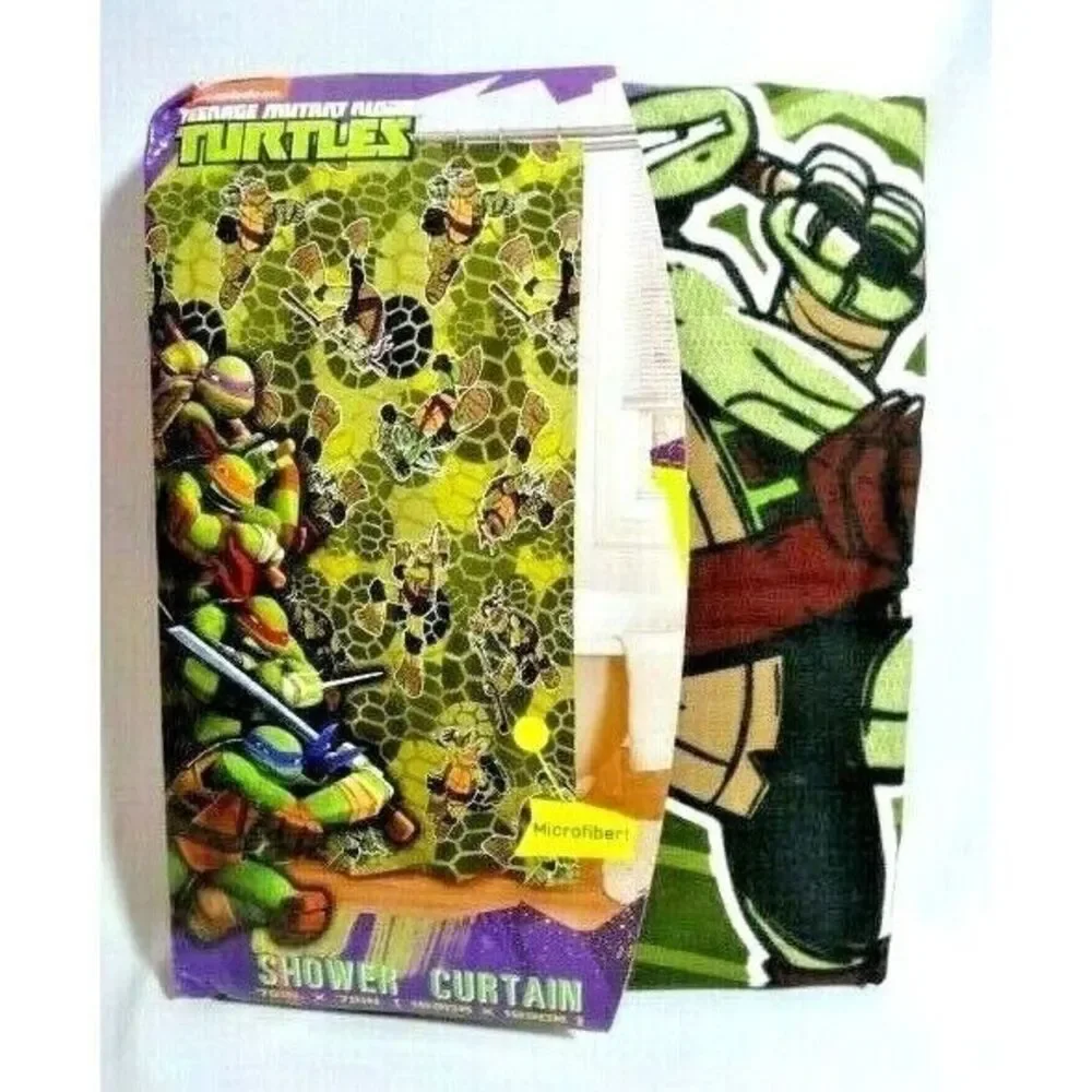 Nickelodeon Teenage Mutant Ninja Turtles Shower Curtain PEVA Camo Bathroom Gift